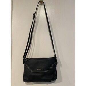 Koltov Black "Ruby" Crossbody Bag 10x7" Purse